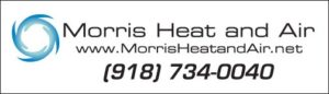 Morris Heat and Air Company Logo with Website and Phone Number