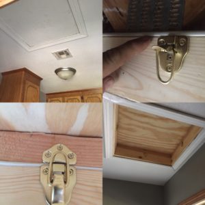 Before, During, and After Photos Of An Attic Hatch Installed By Morris Heat and Air