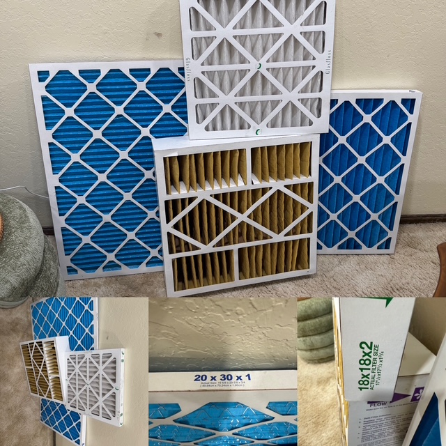 Image of Various Filters used for HVAC Systems